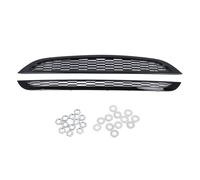 Kuuleyn Ensemble de calandre avant, grille de pare-chocs avant, 2 grilles en maille pour capot supérieur et inférieur avant haute résistance pour R50 R52 R53 2001 à 2006 (Noir brillant)