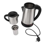 Kuuleyn Ensemble de théière électrique turque, bouilloire double en acier inoxydable à ébullition rapide de 1800 W avec infuseur à thé, théière de 1 L, bouilloire de 2 L pour la