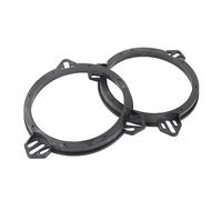 Kuuleyn Entretoise de Haut-Parleur, 2 pièces de Support d'adaptateur 6,5 Pouces Adaptateur de Haut-Parleur de Porte Noire Anneaux d'espacement de Remplacement pour Impreza