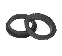 Kuuleyn Entretoise de Haut-Parleur, entretoise Audio, 2 pièces/Ensemble ABS Noir Porte de Voiture Haut-Parleur Adaptateur entretoise Anneaux Support de Montage Remplacement pour Octavia Superb Yeti