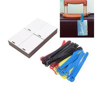 Kuuleyn Étiquettes de bagage par sublimation, étiquettes de bagage double face, étiquettes de valise double face et sangles colorées pour la fabrication de cartes de visite de