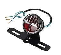 Kuuleyn Feu Arrière Moto LED Universel Vintage avec Support de Plaque d'Immatriculation - Feu Stop et Feux Stop pour Moto