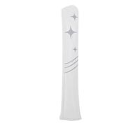 Kuuleyn Golf Club Head Covers,Alignment Stick Cover PU and Velvet Portable Alignment Rods Scratchproof Protector for Training,Men Women Golf Enthusiast (White Silver Gray Star)