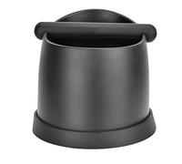 Kuuleyn Grande boîte à café, poubelle à marc d'espresso, boîte à café en plastique avec barre en caoutchouc amovible pour la maison, café, bar, restaurant, comptoir, réduction du (noire)