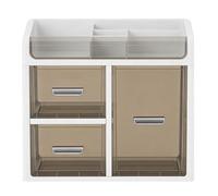 Kuuleyn Grands tiroirs de rangement de bureau en plastique, boîte de rangement pour papeterie