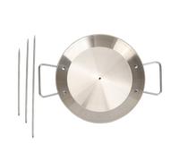 Kuuleyn Grill à brochettes vertical en acier inoxydable amovible multifonction pour réunion de famille, pour four Shawarma Kebabs, plats de barbecue (Stainless steel)