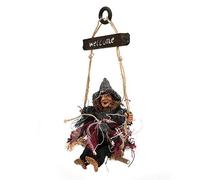 Kuuleyn Halloween décoration Suspendue Maison hantée Accessoire rétro sorcière Pendentif (Gray Hat Witch)