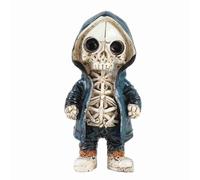 Kuuleyn Halloween Skull Ornements, Cool Exquise Resquis Skeleton Statue for Home Party Desk Decor Gift, Fashion Creative Ornaments Ghost Festival atmosphère Scène de la scène (Stil a)