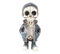 Kuuleyn Halloween Skull Ornements, Cool Exquise Resquis Skeleton Statue for Home Party Desk Decor Gift, Fashion Creative Ornaments Ghost Festival atmosphère Scène de la scène (Stil b)
