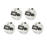 Kuuleyn Handheld Counter 5 Pcs Clicker Counter 4 Digit Metal Case Accurate Hand Counters Clickers for School Sporting Events