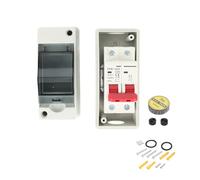 Kuuleyn Interrupteur d'isolement DC photovoltaïque PV Solar Discory Interrupteur Circuit photovoltaïque Isolateur Miniature Box disjoncteur DC500V IP65 (40A)