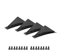 Kuuleyn jupes latérales pour voitures, Kit de becquet de lèvre de diffuseur de pare-chocs arrière noir brillant avec vis de montage universelles
