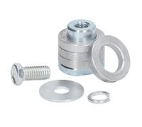 Kuuleyn Kit d'adaptateur de meuleuse d'angle, tête de conversion de machine à rainurer à rainurer variable avec filetage M14, accessoires d'outils électriques pour mur, brique, car (M10)