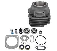 Kuuleyn Kit de Cylindre de tronçonneuse, Jeu de Pistons à Gros alésage, Accessoire de Reconstruction antirouille en Alliage pour tronçonneuse 162 266 266SE Cylindre de Moteur à