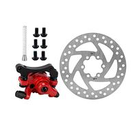 Kuuleyn Kit De Disque De Frein, Disque De Frein De Scooter électrique, Kit D'étrier De Disque De Frein De 140 Mm Résistance à l'usure en Alliage D'aluminium à 6 Trous pour Scooter électrique