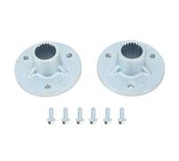 Kuuleyn Kit De Moyeu De Roue D'essieu Arrière, Moyeu De Roue Arrière, Moyeu De Roue D'essieu Arrière 23t à 3 Goujons avec Vis Gauche Droite Adapté pour Pneus De 5 Pouces Quad Moto ATV Go Kart