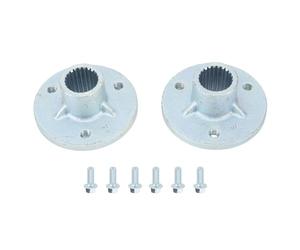 Kuuleyn Kit De Moyeu De Roue D'essieu Arrière, Moyeu De Roue Arrière, Moyeu De Roue D'essieu Arrière 23t à 3 Goujons avec Vis Gauche Droite Adapté pour Pneus De 5 Pouces Quad Moto ATV Go Kart