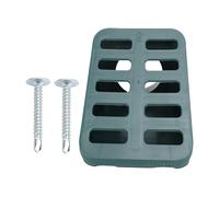 Kuuleyn Lawn Grate Yard Drain, extensions de descente, protéger la fondation de la maison et réduire l'eau stagnante, une grille de drainage à onglets lourds robuste incliné pour (Vert)