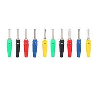 Kuuleyn - lot de 2 fiches banane U23 à aiguille unique de 4mm, rouge + jaune + bleu + vert + noir pour pièces de Test d'énergie électrique