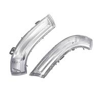Kuuleyn Lumière de rétroviseur d'aile de voiture, 1 paire d'indicateur de miroir d'aile étanche clignotant lentille ampoule LED gauche droite pour Eos/GTI/Golf/JETTA/Passat/R32/lapin, 1K0949101