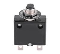 Kuuleyn Manual Reset Thermal Switch,Circuit Breaker,Durable Plastic Over Current Overload Protector Automotive Industrial Marine Use Compact Design Device Circuit (18A)