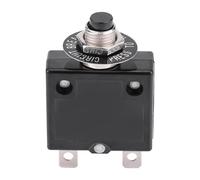 Kuuleyn Manual Reset Thermal Switch,Circuit Breaker,Durable Plastic Over Current Overload Protector Automotive Industrial Marine Use Compact Design Device Circuit (8A)