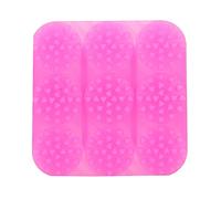 Kuuleyn Masseur de cuir chevelu, brosse à shampoing pour cuir chevelu, massage corporel, brosse universelle antidérapante en silicone (Rose Rouge)