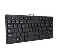 Kuuleyn Mini Clavier Filaire 78 Touches, Mini Clavier Espagnol Portable Filaire Interface USB Ultra-Mince pour Ordinateur de Bureau 78 Touches Ultra-Minces pour Bureau et Jeux