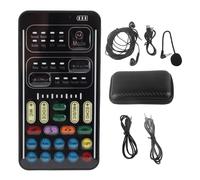 Kuuleyn Mini Sound Card Changeur de voix i9 Changeur vocal Définissez Multifonction Portable Recording Mini Sound Carte for Game Anchor Recording Computer