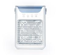 Kuuleyn Mini ventilateur AC Desktop Mist Cooling, ventilateur USB Plug and Play avec poignée en PU, lumière RVB, commande tactile, 3 vitesses, 2 modes de brume, minuterie 2 4 6h