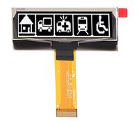 Kuuleyn Module d'affichage à LED Organique Module d'affichage de diodes d'émission de lumière Organique 2.23in 123x32 Résolution SSD1305 Interface SPI IIC Module d'écran 24 Broches (White)