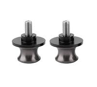 Kuuleyn Moto Bras oscillant Bobine, 2 pièces 8mm Moto CNC en Alliage d'aluminium Support arrière Bras oscillant Bobine curseurs Support Bras oscillant bobines(Titane)