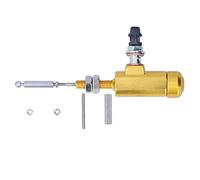 Kuuleyn Motorcycle Hydraulic Brake Clutch Master Cylinder M10 X 1.25mm Threaded 14mm Piston Brake Pump Assembly for 14mm Above Upper Pump (C(gold))