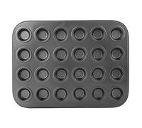 Kuuleyn Moule de cuisson 24 tasses, plateau de moule non collant, moule de cuisson en acier inoxydable pour muffins, gâteaux, tartes aux œufs, pour la cuisine, la boulangerie, les