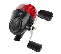 Kuuleyn Moulinet de pêche Portable Spincast, Moulinet léger Compact de 3,5 Pouces pour Tirer des fléchettes de harpon de Fronde de Poisson (Red)