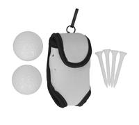 Kuuleyn Néoprène Sac De Taille De Golf Portable Bleu Ceinture De Sport avec Tee Titulaire Intégré Crochet Accessoires Peut Accrocher Le Golf Tee Petit Équipement Léger Sac De (Gris)