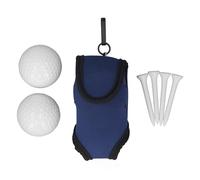 Kuuleyn Néoprène Sac De Taille De Golf Portable Bleu Ceinture De Sport avec Tee Titulaire Intégré Crochet Accessoires Peut Accrocher Le Golf Tee Petit Équipement Léger Sac De (Bleu)