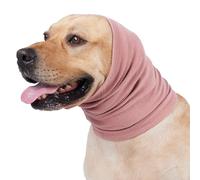 Kuuleyn New Rabbit Fur Style Pet Comfort Headband for Dogs,Dog Neck Wrap Soft Stretchy Calming Pet Snood Scarf for Anxiety Relief Thundering Noise (S)