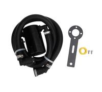 Kuuleyn Oil Catch Can Kit, Evil Energy Catch Can, 3oz Oil Catch Can Fine Mesh Filter Sturdy Aluminum Alloy Air Oil Separator Reservoir Tank for Vehicle