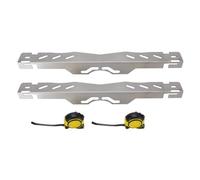Kuuleyn Outil d'alignement des pneus, 2 Outils d'alignement des Roues, plaques d'orteil en Acier allié Robustes pour moyeu Automobile pour la réparation des pneus de véhicules