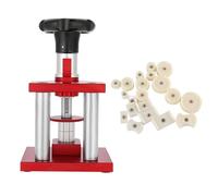 Kuuleyn Outil de presse pour couvercle arrière de montre avec lunette en cristal précise à vis avec 20 matrices de pression pour réparation compatible avec plusieurs tailles de mon