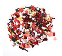 Kuuleyn Paillettes en PVC, confettis en forme de cœur en vrac, décorations de table en forme de cœur à paillettes, cadeau pour la Saint-Valentin, un mariage, une fête