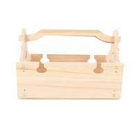Kuuleyn Panier de Pique-Nique Pliable en Bois, Table de Pique-Nique 2 en 1 Convertible, Panier de Rangement en Bois, Table d'extérieur Portable 2 en 1 Vintage avec Porte-Verre à (Couleur du Bois)