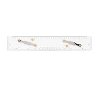 Kuuleyn Parallel Ruler Marine Navigation Tool, 450mm Marine Navigation Parallel Ruler High Transparency Acrylic Nautical Sea Chart Plotting Tool