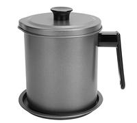 Kuuleyn Passoire à huile, récipient à bacon, séparateur de graisse pour la cuisson, récipient à graisse de cuisson, passoire à filtre en maille, boîte de stockage de graisse de