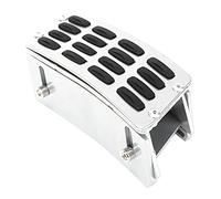 Kuuleyn Pédale d'accélérateur surélevée pour Voiture, Plaque de rehausseur d'accélérateur pour Repose-Pieds en métal argenté pour 07-17