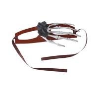 Kuuleyn Pet Halloween Headgear, Dog Cat Robe Headress, Fashion Flow Flower Innovative Dogheadwear, Bone Hand, pour Halloween Party Cosplay Party (Black)