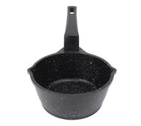 Kuuleyn Petit moule d'huile chaude avec poignée longue, Maifan Stone Roubing antiadhésif Huile à chaleur Approfondissement de la cuisine de beurre de nettoyage Easy Nettoy (Style 1)