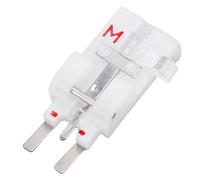 Kuuleyn Pied de Boutonnière en Forme de M, Accessoires de Machine à Coudre, Bouton à Coudre sur Le Pied-de-biche M de Remplacement pour Machine à Coudre Bouton de Fer en Plastique