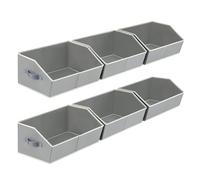Kuuleyn Placard Bac Rangement Étagère Organisateur Panier Pliable Conteneur (Texturé)